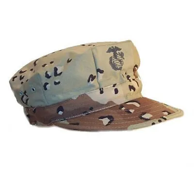 Marine Corps Chocolate Chip 8 Point Cover -USMC 6-Color Desert Utility Hat - USA • $27.99