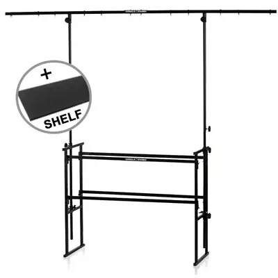 Gorilla GDS-4 4ft Complete Professional DJ All-in-One Disco Stand + Carpet Shelf • £129.95