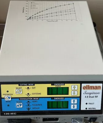 Ellman Surgitron 4.0  Dual RF 120 IEC Electrosurgery Generator With Foot Switch • $5900