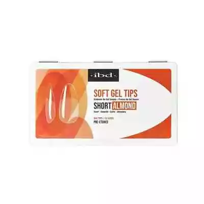Ibd Soft Gel Tips Box [504 Pcs 12 Sizes - Almond Medium] • $19.99