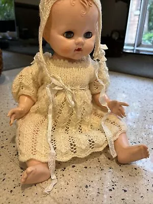 Pedigree Hard Plastic Baby Doll 50s Fully Clothed Contemporary Knits • $60