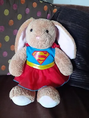£9.98 • Buy Build A Bear Workshop Bunny Rabbit In Supergirl / Superhero Dress