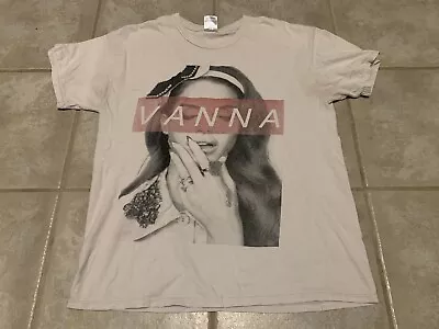 VINTAGE Vanna Band White Graphic Shirt L Boston Mass Hardcore Metal Hxc Sxe • $32.95