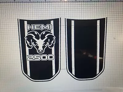  Muscle Ram HOOD Graphic Decal  Compatible With Dodge Ram 2500 .. EITHER STYLE  • $49.50