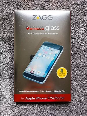 ZAGG Invisible Shield HD Glass Screen Protection IPhone 5/5s/5c/SE - BRAND NEW • $4.87