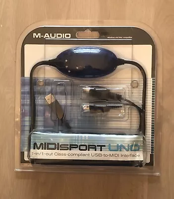 M-Audio MIDIsport UNO 1-in/1-out USB MIDI Interface 16 MIDI Channels • $14.50