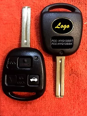 (Blade Cut) REMOTE FOB KEY/S For LEXUS W/4C CHIP LOGO & DIY PROGRAMMING INSTR • $29.99