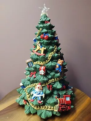 Vintage Musical Christmas Tree With Dancing Lights 14 In. • $27.99