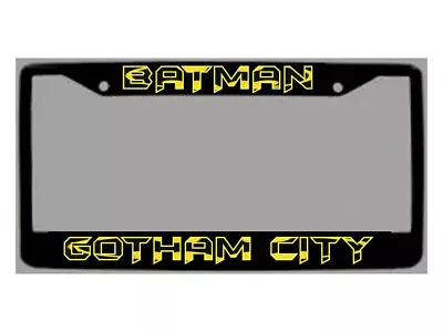 Dark Knight Fans!  Batman/gotham City  Black License Plate Frame • $17.95