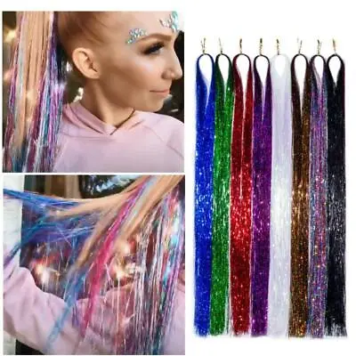 Festival Hair Holographic Angel Hair Tinsel Hair 18 Colours  93cm Or 120cm Tools • £10.99