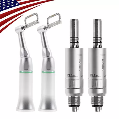 2 X Dental 4:1 Interproximal Stripping Contra Angle Handpiece IPR + 4H Air Motor • $230