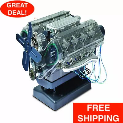 $79.99 • Buy VISIBLE V8 Internal Combustion OHC Engine Motor Working Model Haynes Kit Box DIY