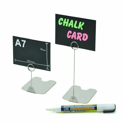 £20.99 • Buy Stainless Steel Ticket Stand Food Counter Display Price Card Holder Butchers
