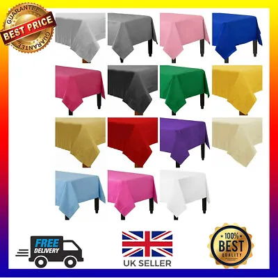 £3.77 • Buy Disposable Table Cloths / Table Cover Paper Wedding Birthday Party 90x90cm Pck-2
