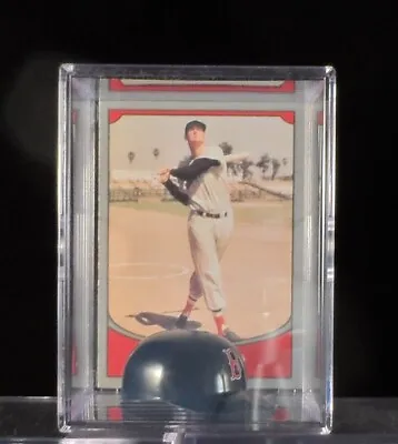 Ted Williams Boston Red Sox Trading Card & Mini-Batting Helmet Display • $11.95