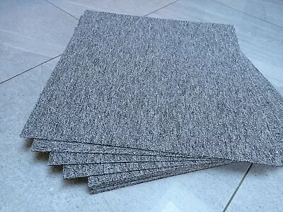 Carpet Tiles Heavy Commercial Retail Office Premium Flooring GREY - Select Tiles • £32.99