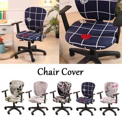 $12.09 • Buy Swivel Computer Chair Cover Stretch Office Spandex Armchair Protector Seat Decor