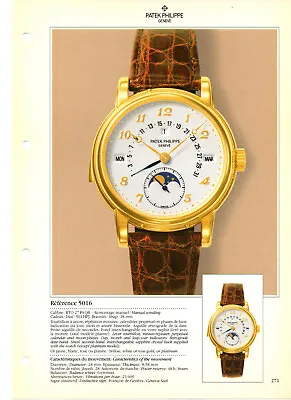 £23.19 • Buy Technical Details For PATEK PHILIPPE Wristwatch Minute Repeater Ref. 5016