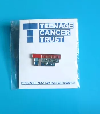 Advertising Teenage Cancer Trust Stud Pin Badge Charity • £2.99