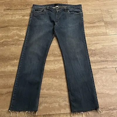 Vans Jeans Raw Hem 5 Pockets Size 34 X 34 RN 96277 Blue • $16.16