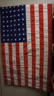 Vintage 48 Star American Flag True Vintage Americana  #2 34 X 59 • $44.95