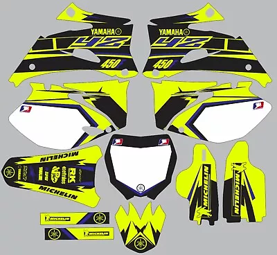 Vibrant Highlighter YAMAHA GRAPHICS  YZ 450F YZ450F 2006 2007 2008 2009 • $105