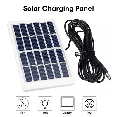 1.2W/6V Solar Panel Charging Panel For Outdoor LED Light DC Interface With Wire • £7.18