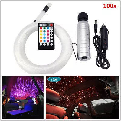 6W RGB Fiber Optic Light Source 100 Pcs Fiber Optic Engine Car Roof Star Light • $51.20