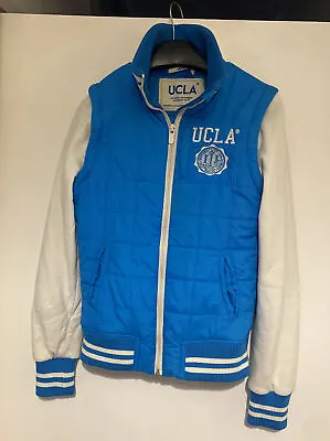 UCLA Light Jacket Coat Size 8 Womens Varsity Gilet Blue University California • £14.99