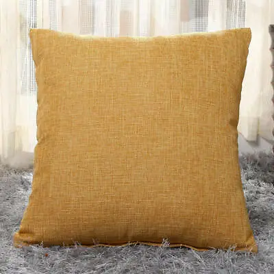 16 18 20 22 24 Large Linen Plain Cushion Cover Pillow Case Home Sofa Decor D • £4.67