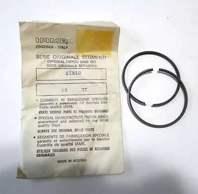 Vintage IAME Original Piston Ring Set SIRIO 50 TT GO KART PARTS • $19.99