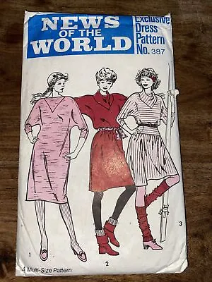£4.99 • Buy News Of The World 887 Dress Multi Size Pattern Vintage 