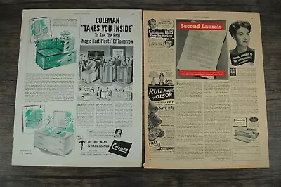 Vintage 1944 Coleman Lamp Lantern Heater Iron & Stove Ad • $10.99