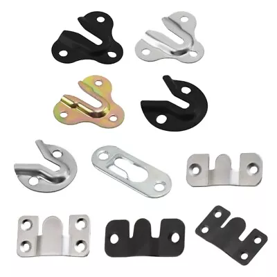 Heavy Duty Buckle Flush Mount Brackets Stainless Steel For Mirrors & Furniture • £6.05