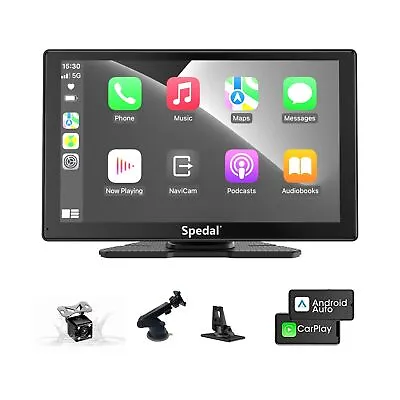 Spedal 9 Inch Wireless Carplay & Android Auto With 1080P Backup Camera Porta... • $142.42