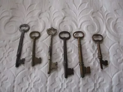 Mixed Lot Of 6 Old Vintage Antique Skeleton Keys • $12