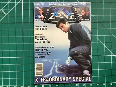 3 COPIES OF X  FILES COVERS OF TV ZONE MAGAZINE And 1 COPY OF SKY TV GUIDE • £19.99
