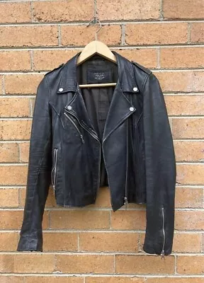 Zara 100% Genunine Leather Biker Jacket - M/10 • $70