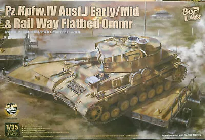 Border Pz.kpfw.IV Ausf.J Early/mid & Railway Flatbed BT-025 Limited Edition • £79.95