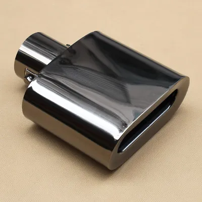 Steel Rear Car Tail Muffler Exhaust Pipe Tip 2.2  56mm Caliber Inlet Cover Parts • $35.70