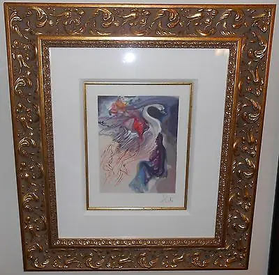 $10000 • Buy Salvador Dali  Language Of The Birds  Paradise 19 Signed Wood Engraving In Color