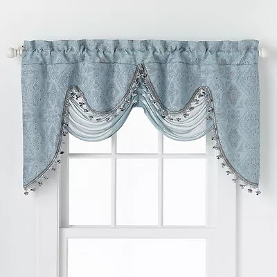 $14.99 • Buy Georgina Ultra Luxurious Fringed Austrian Window Valance - Assorted Colors