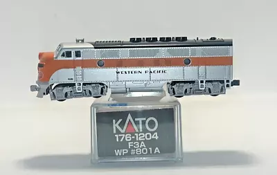 N Scale KATO 176-1204 F3A WP #801A  Western Pacific  Locomotive Original Box • $199.99