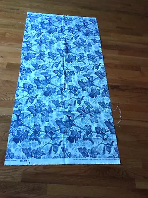 Vtg Lynnbrook Waverly Toile Fabric Cloth Scothgard Floral Cotton Linen USA • $47.02