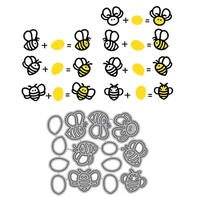 Bees Cutting Dies Metal Cutting Stencil For Paper Card Scrapbooking Paper Card • £3.69