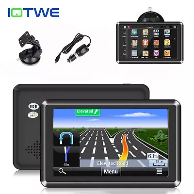 IOTWE 5  8GB CAR Lorry HGV LGV GPS SAT NAV NAVIGATION Touch Screen + UK&EU Maps • £38.79