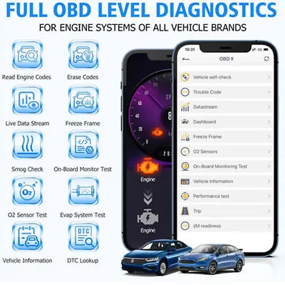 Fit For BMW Bluetooth OBD2 Diagnostic Scanner All System Code Reader ANCEL BD300 • £49