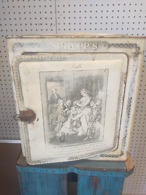 Antique SCHEPP'S CAKE BOX Tin Metal Advertising French Lithographs  • $65