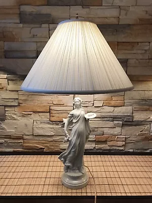 Vintage Art Deco Lady Lamp With A New Murray Feiss Shade Approximately 29” Tall • $75