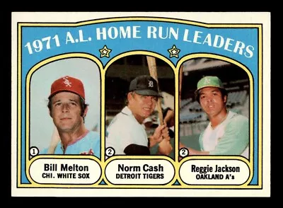 1972 Topps Baseball #90 A.L. Home Run Leaders Jackson NM/MT *d5 • $25